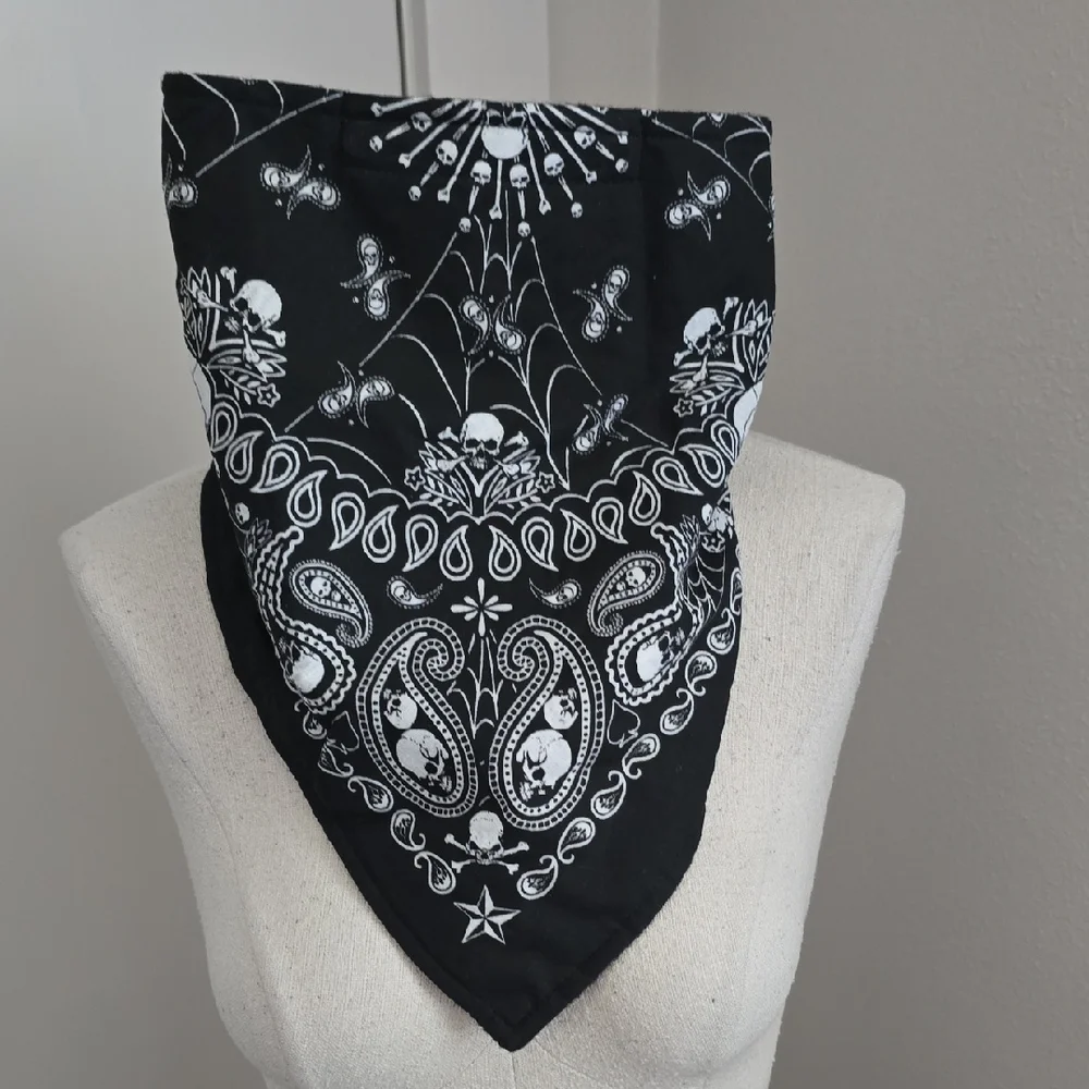 Black and White Bandana